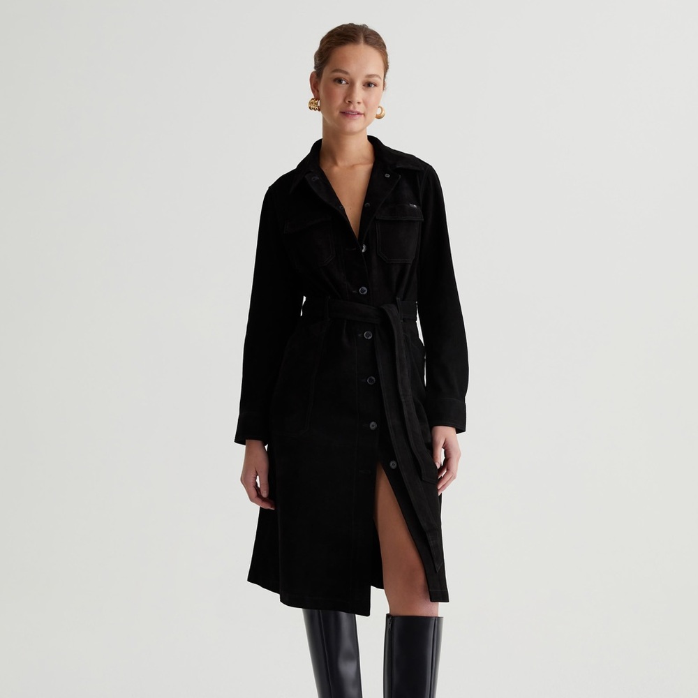 AG Novi Safari Suede Trench Dress